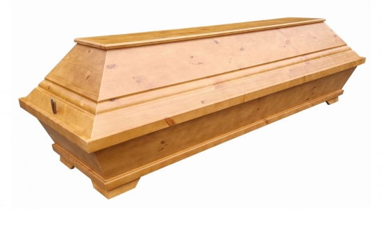 &Ouml;kologisch konischer Kiefernsarg "Schorfheide"